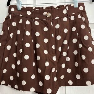 Mable Brown Polka Dot Shorts